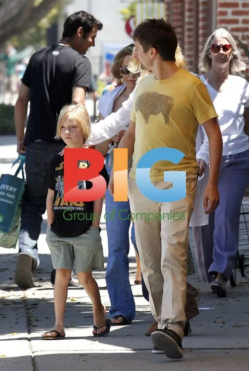 Kate Hudson with son Ryder and fiance