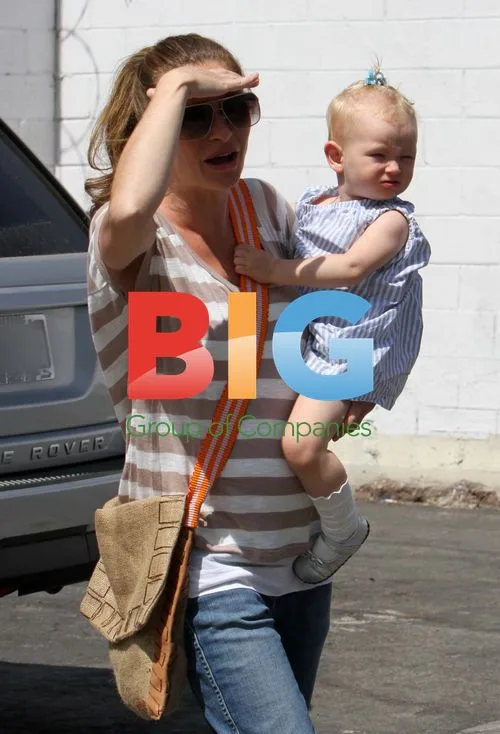 Rebecca Gayheart and daughter Billie arrive to party