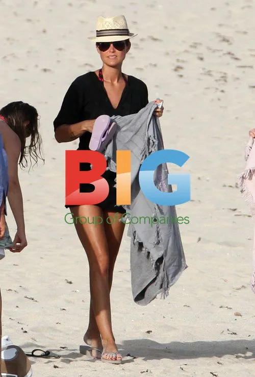 Laeticia Hallyday and Family Vacation in France