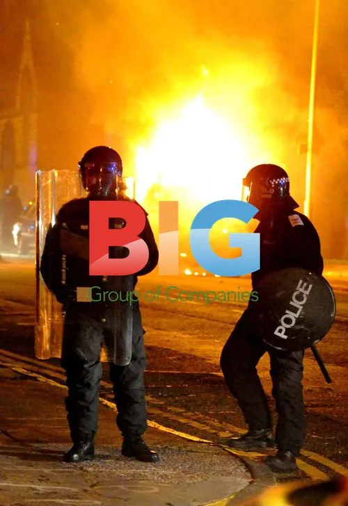 Police Clash with Rioters in Toxteth, Liverpool