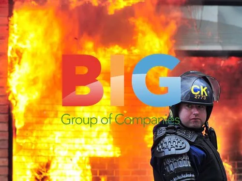 Riots in Manchester and Salford