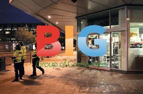 Young rioters rampage through Manchester
