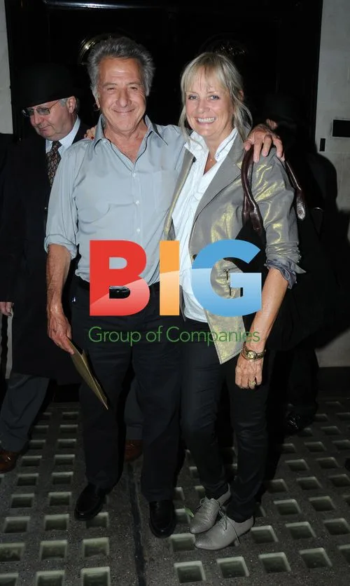 Dustin Hoffman and Twiggy at Scotts