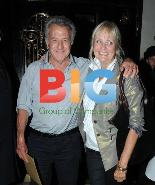 Dustin Hoffman and Twiggy at Scotts
