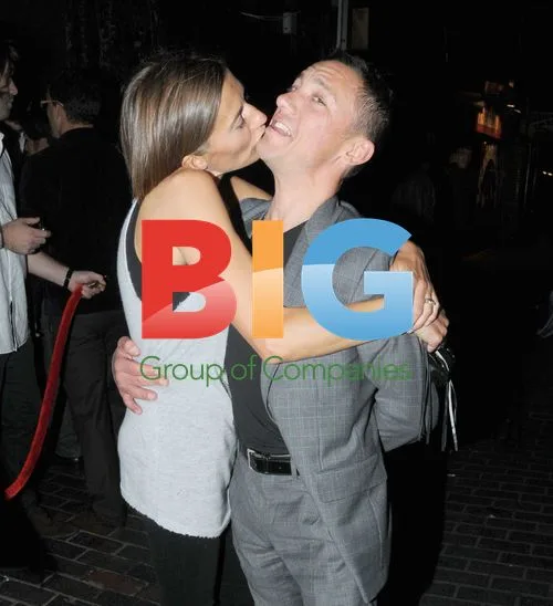 Jockey Frankie Detorri and wife Catherine at The Box in London