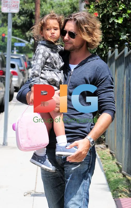 Gabriel Aubry Picks Up Daughter Nahla