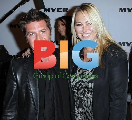 Wayne Coope and Sarah Marsh at Myer Fashion Show