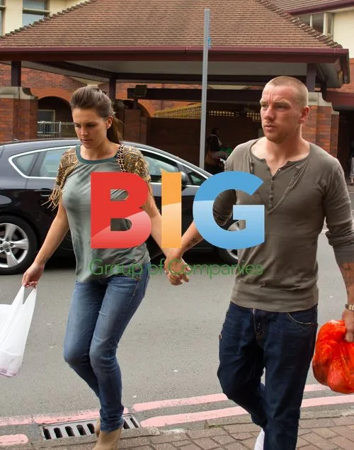 Danielle Lloyd and Jamie O'Hara Visit Son Archie