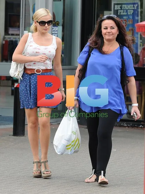 Katherine Jenkins and Gethin Jones Shopping