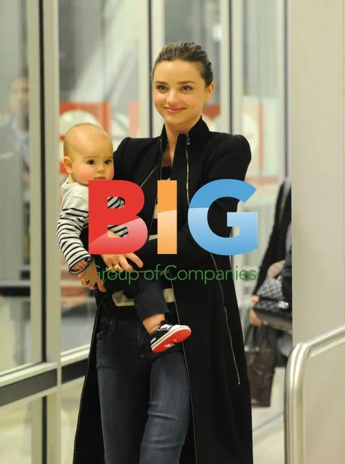 Miranda Kerr and Son Flynn at Melbourne Airport