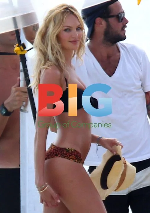 Victoria's Secret model Candice Swanepoel in St. Bart's