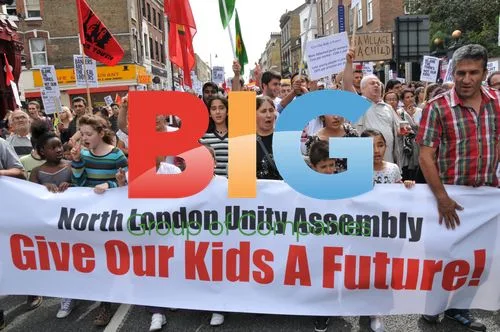 Tottenham 'Give Our Kids a Future' march