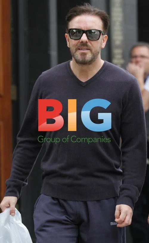 Ricky Gervais Out in London