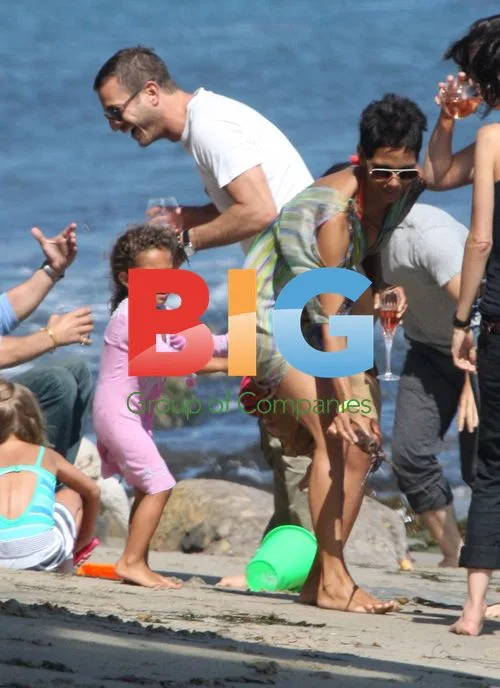 Halle Berry Celebrates 45th Birthday in Malibu