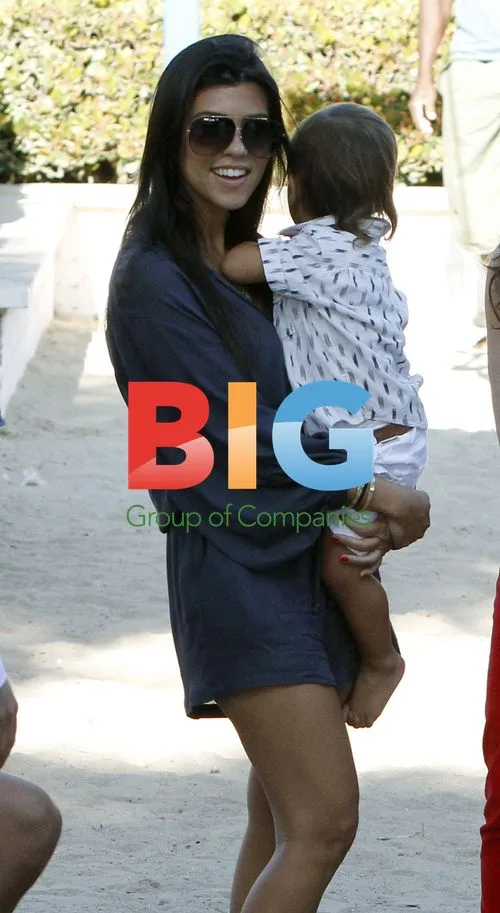 Kourtney Kardashian and Scott Disick at Playground