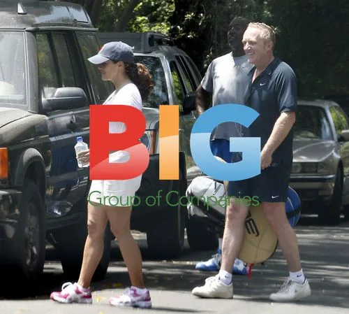 Salma Hayek and Husband Play Tennis, Shop