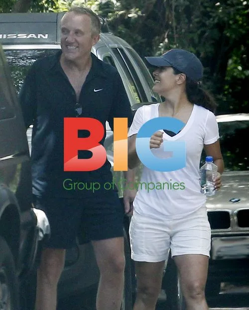 Salma Hayek and Francois-Henri Pinault Play Tennis