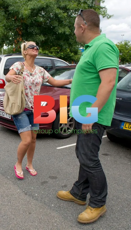 Kerry Katona Spotted at Nando's and Salon