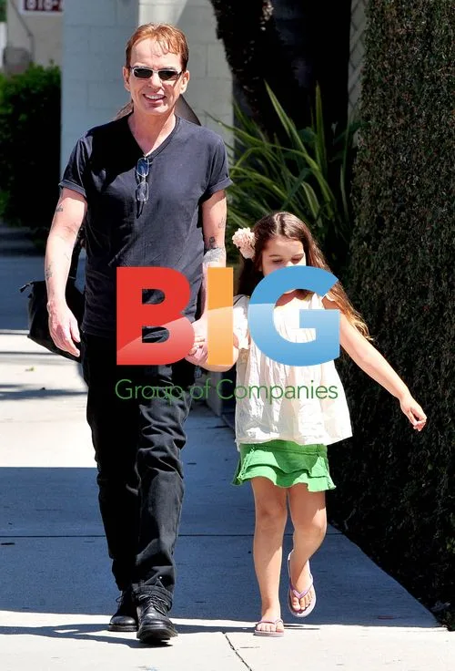 Billy Bob Thornton at Studio with Family