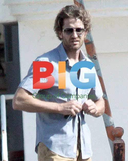 Gerard Butler at Shutters Hotel