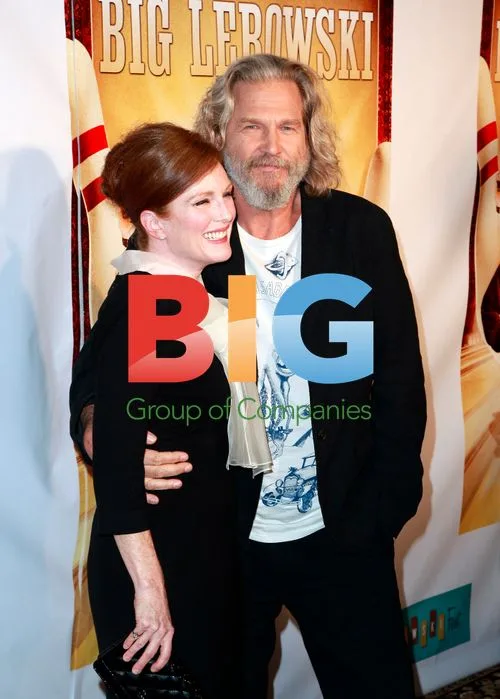 T Bone Burnett, Julianne Moore, Jeff Bridges & John Goodman at Big Lebowski Launch