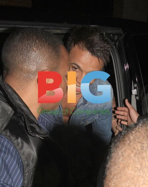 Aston Merrygold and Bruno Mars at after party