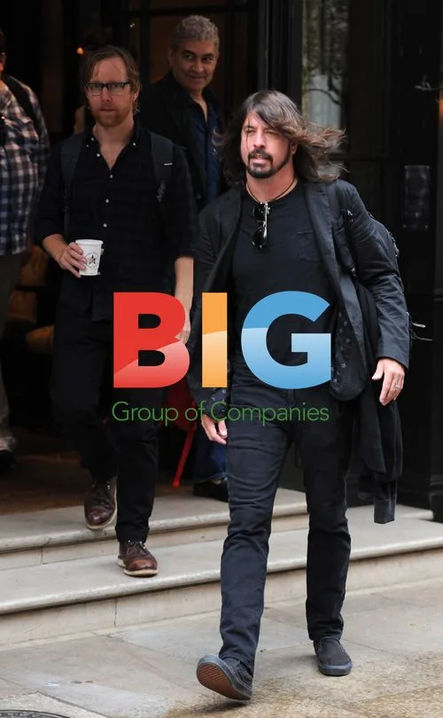 Foo Fighters Leaving Hotel in London
