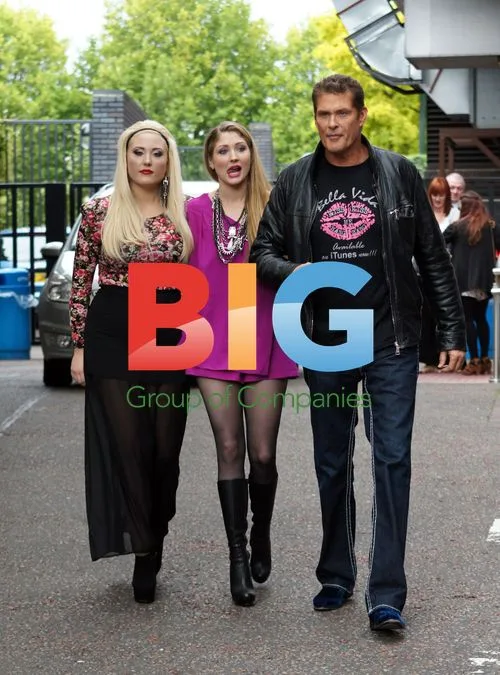 David Hasselhoff with daughters