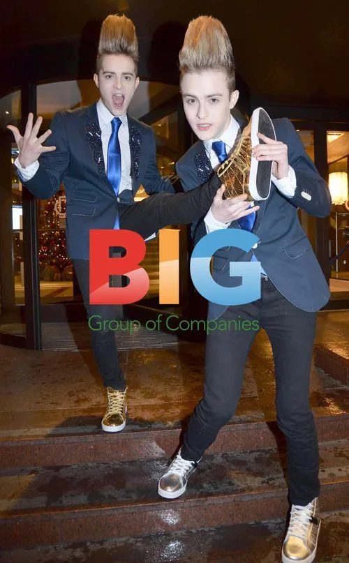 Jedward Have Snowy Scuffle in Dublin