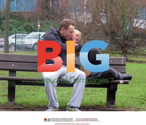 Kerry Katona and Dan Whiston Cuddle in Park