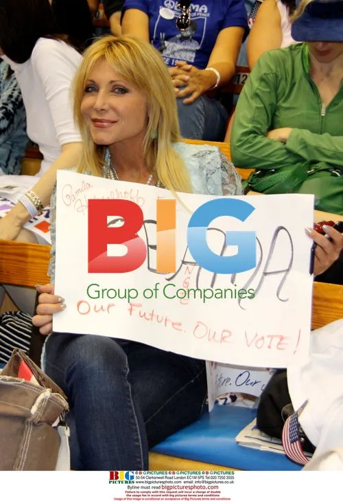 Pamela Bach Hasselhoff at Every Woman For Obama Rally