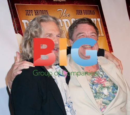 Jeff Bridges and John Goodman at "The Big Lebowski" blu-ray release