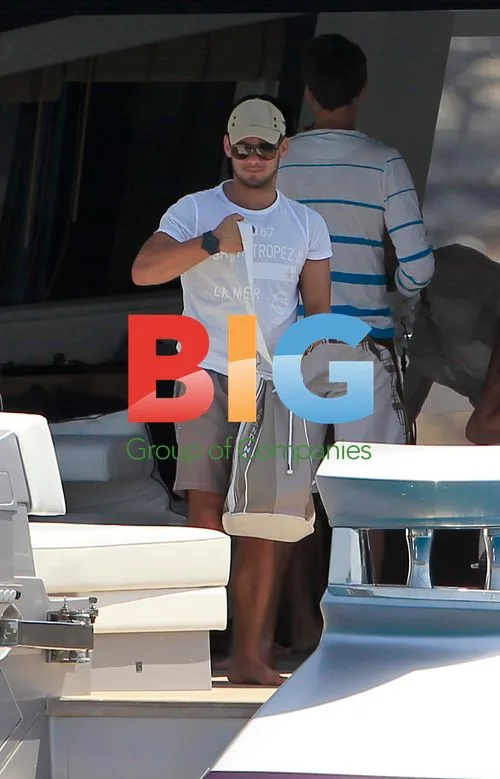 Wesley Sneijder and wife Yolanthe in Ibiza