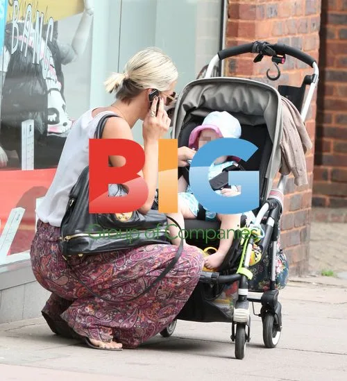 Denise Van Outen out with daughter Betsy in Hampstead