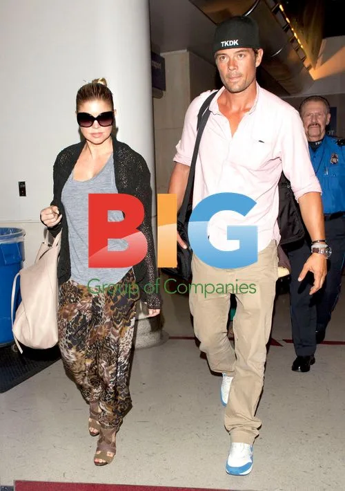 Fergie and Josh Duhamel at LAX