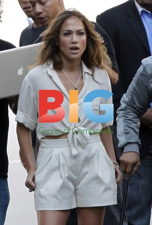 Jennifer Lopez filming music video