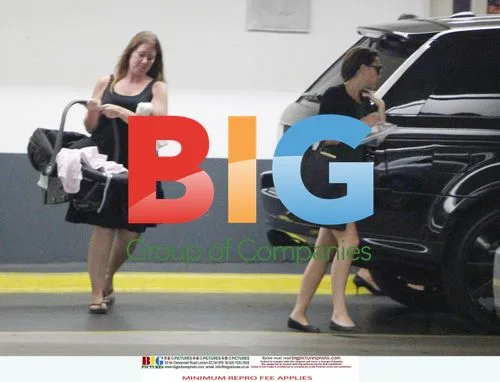 Victoria Beckham with Baby Harper