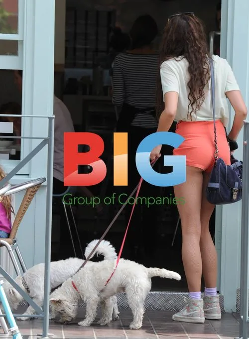 Eliza Doolittle with boyfriend and dogs in London
