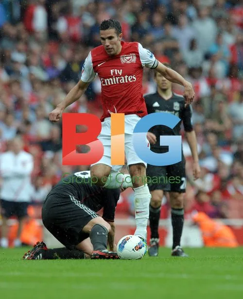 Robin Van Persie at Arsenal vs Liverpool match