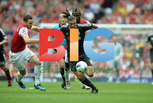Andy Carroll at Arsenal vs Liverpool match