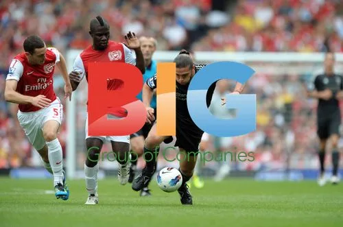 Andy Carroll at Arsenal vs Liverpool match