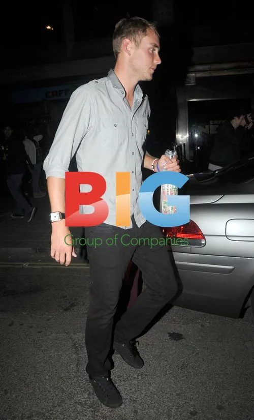 Stuart Broad Leaving Mahiki's in London