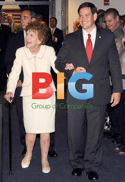 Nancy Reagan and Marco Rubio at Reagan Forum