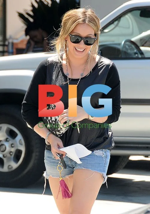 Pregnant Hilary Duff Out in Studio City
