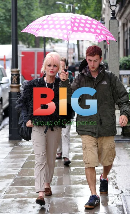 Jennifer Saunders and Joanna Lumley film 'Absolutely Fabulous'
