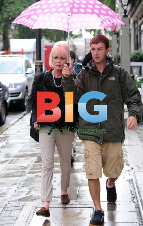 Jennifer Saunders and Joanna Lumley film 'Absolutely Fabulous'