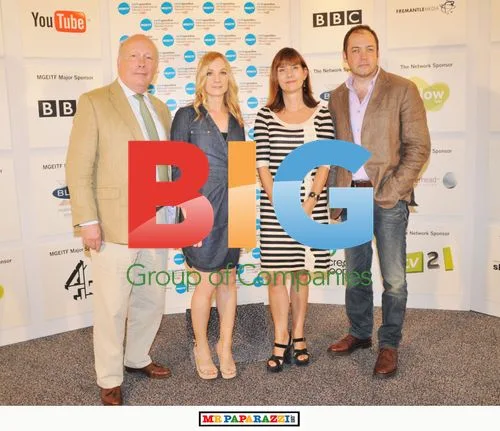 Julian Fellowes and Joanne Froggatt at Edinburgh TV Festival
