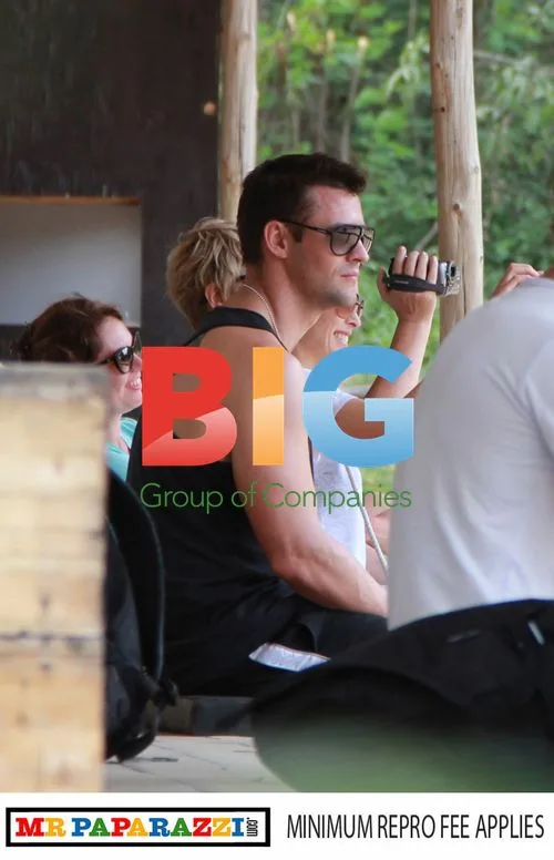 Dannii Minogue and Kris Smith Ride Elephants