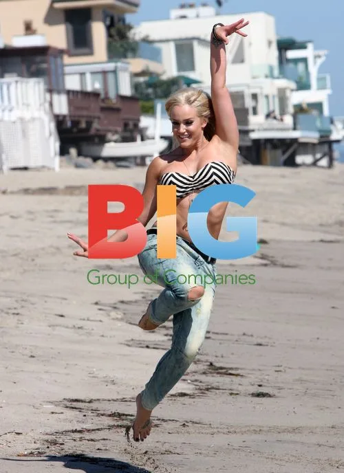 Lacey Schwimmer on the Beach