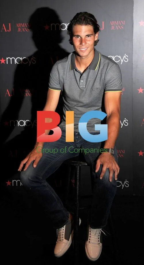 Rafael Nadal promotes Armani Jeans at Macy's